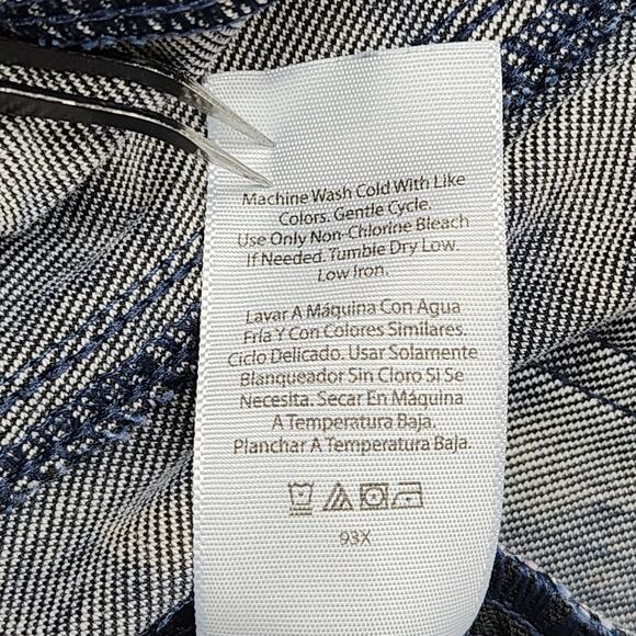 Terra & Sky Jeans Womens 0X (14W) Blue Floral Print High Rise Jegging Stretch - Picture 7 of 12